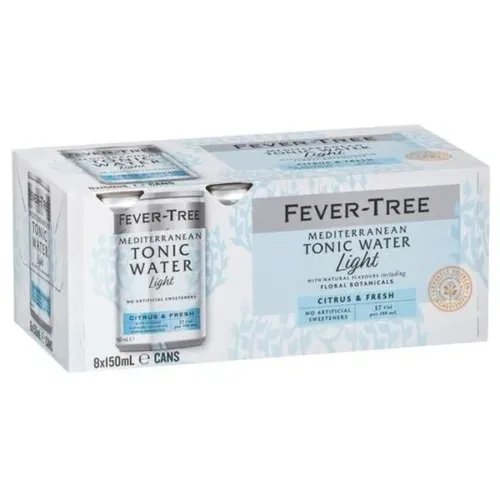 FEVER TREE CANS  LIGHT TONIC 8PK